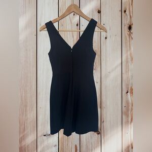 Dynamite LBD Black Mini Dress with Front Lace-Up Detail - Size XS